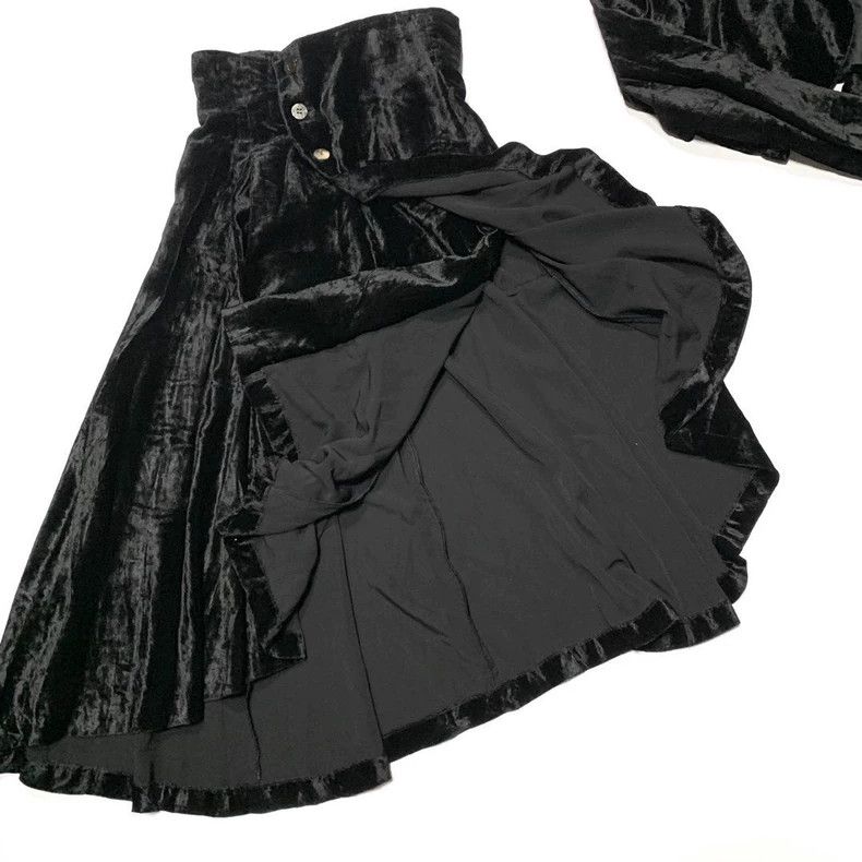 Comme des Garcons Comme des Garcons 1988 Velvet Skirt Set Size US 36 / EU 52 - 5 Thumbnail