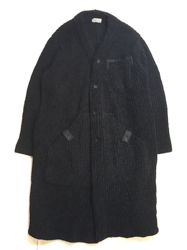 Yohji Yamamoto Yohji Yamamoto Wool Knit Coat AW2018 Size US M / EU 48-50 / 2 - 2 Thumbnail