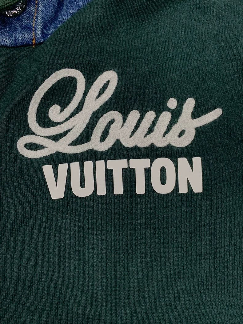 Louis Vuitton Louis Vuitton FW22 Denim Hooded Jacket Size US L / EU 52-54 / 3 - 3 Thumbnail