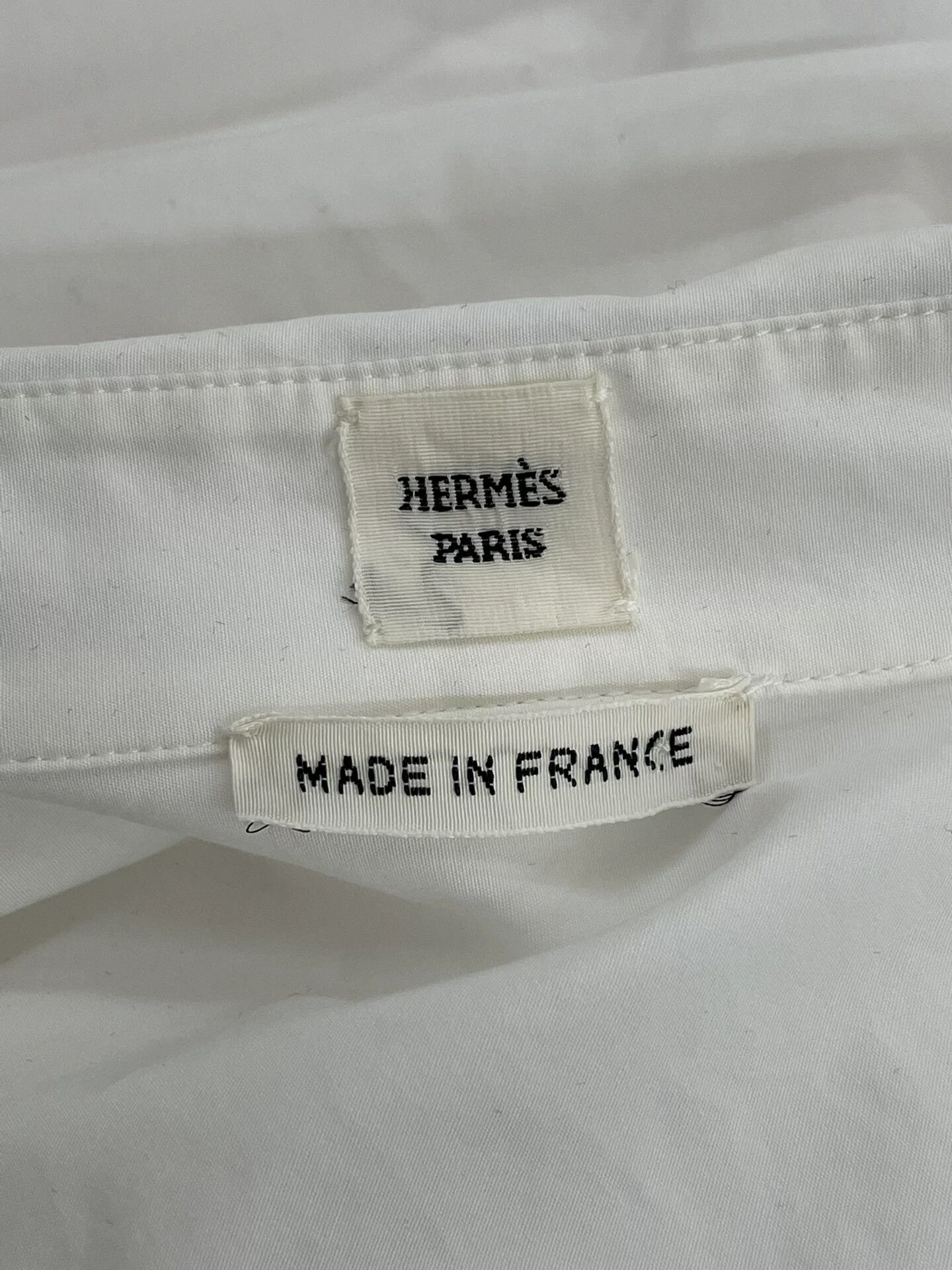 Hermes Hermes White Zip Shirt Jacket Size US S / EU 44-46 / 1 - 4 Thumbnail
