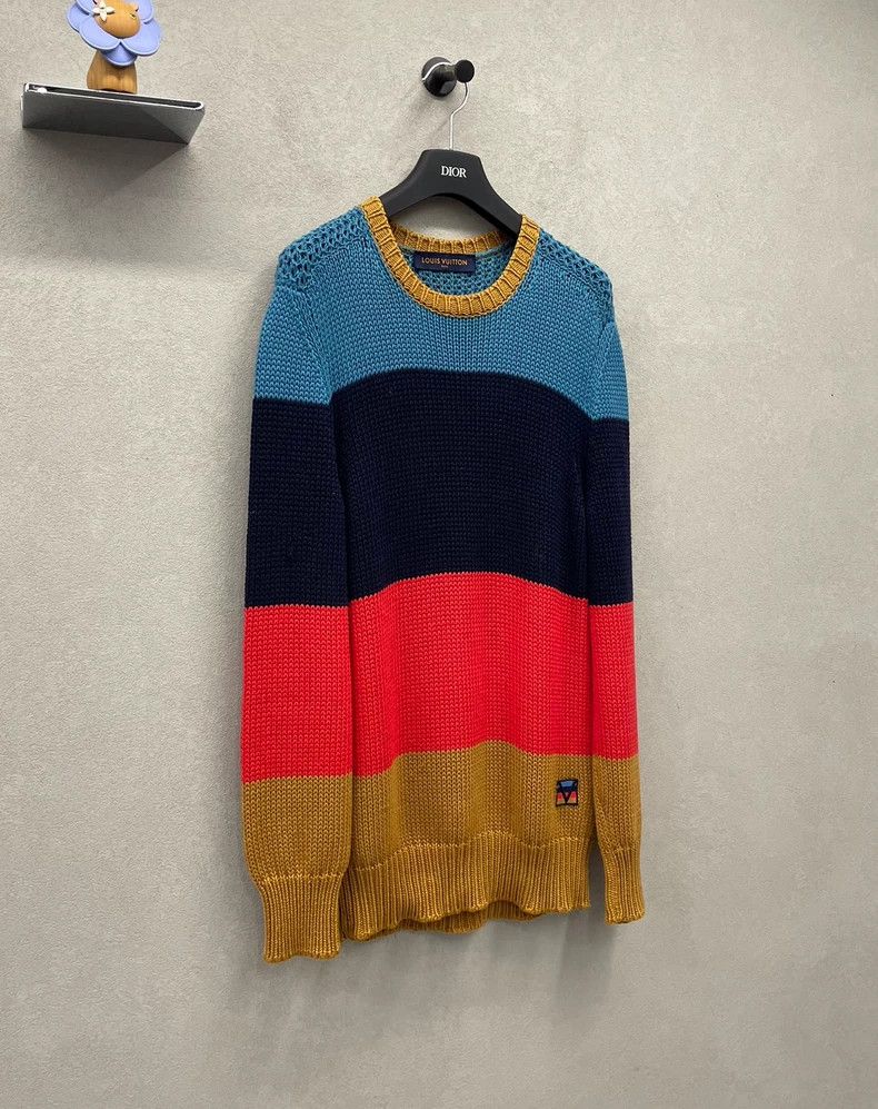 Louis Vuitton Louis Vuitton Colorblock Knit Sweater Size US S / EU 44-46 / 1 - 3 Thumbnail