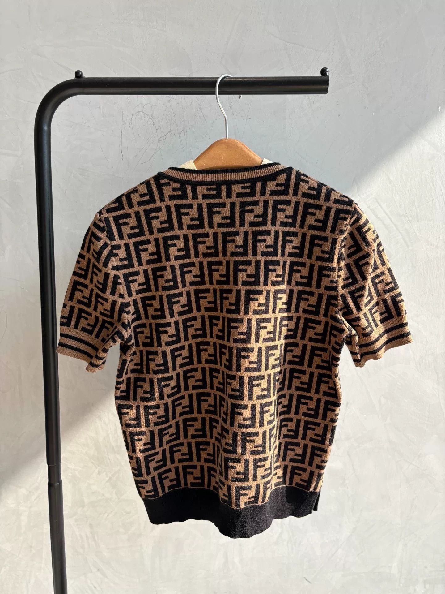 Fendi Fendi FF Monogram Knit Short Sleeve Size US M / EU 48-50 / 2 - 7 Thumbnail