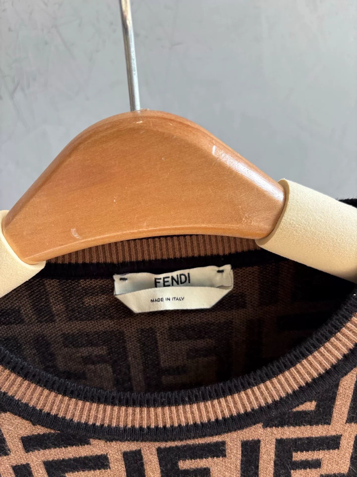 Fendi Fendi FF Monogram Knit Short Sleeve Size US M / EU 48-50 / 2 - 2 Thumbnail
