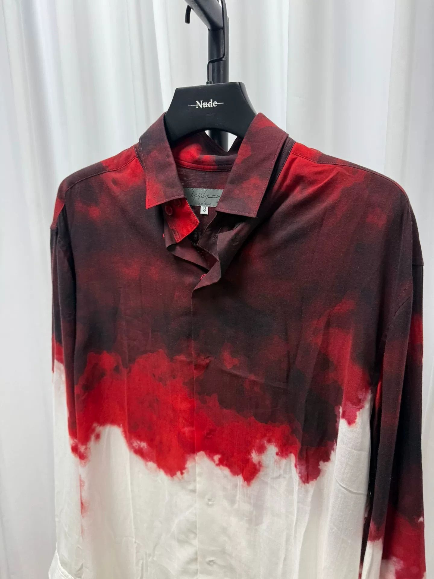 Yohji Yamamoto Yohji Yamamoto Pour Homme Red Shirt Size US XXL / EU 58 / 5 - 2 Thumbnail