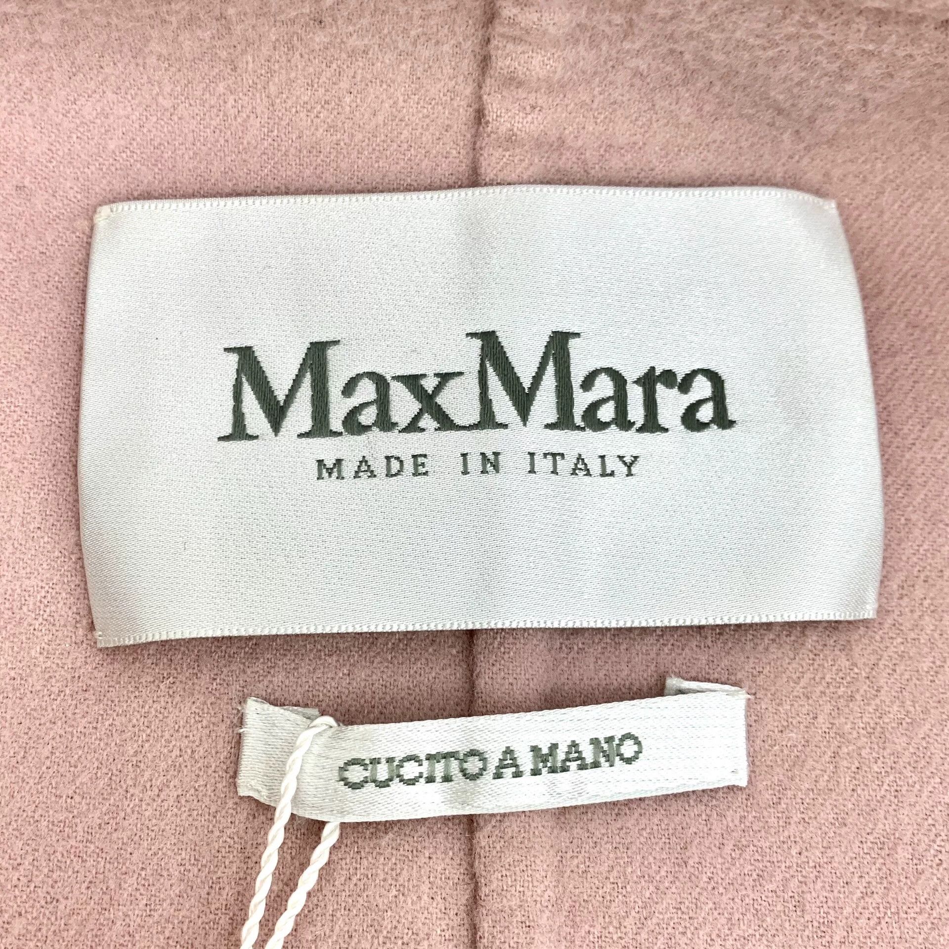 Max Mara maxmara pink wool long sleeve coat Size US XS / EU 42 / 0 - 6 Thumbnail