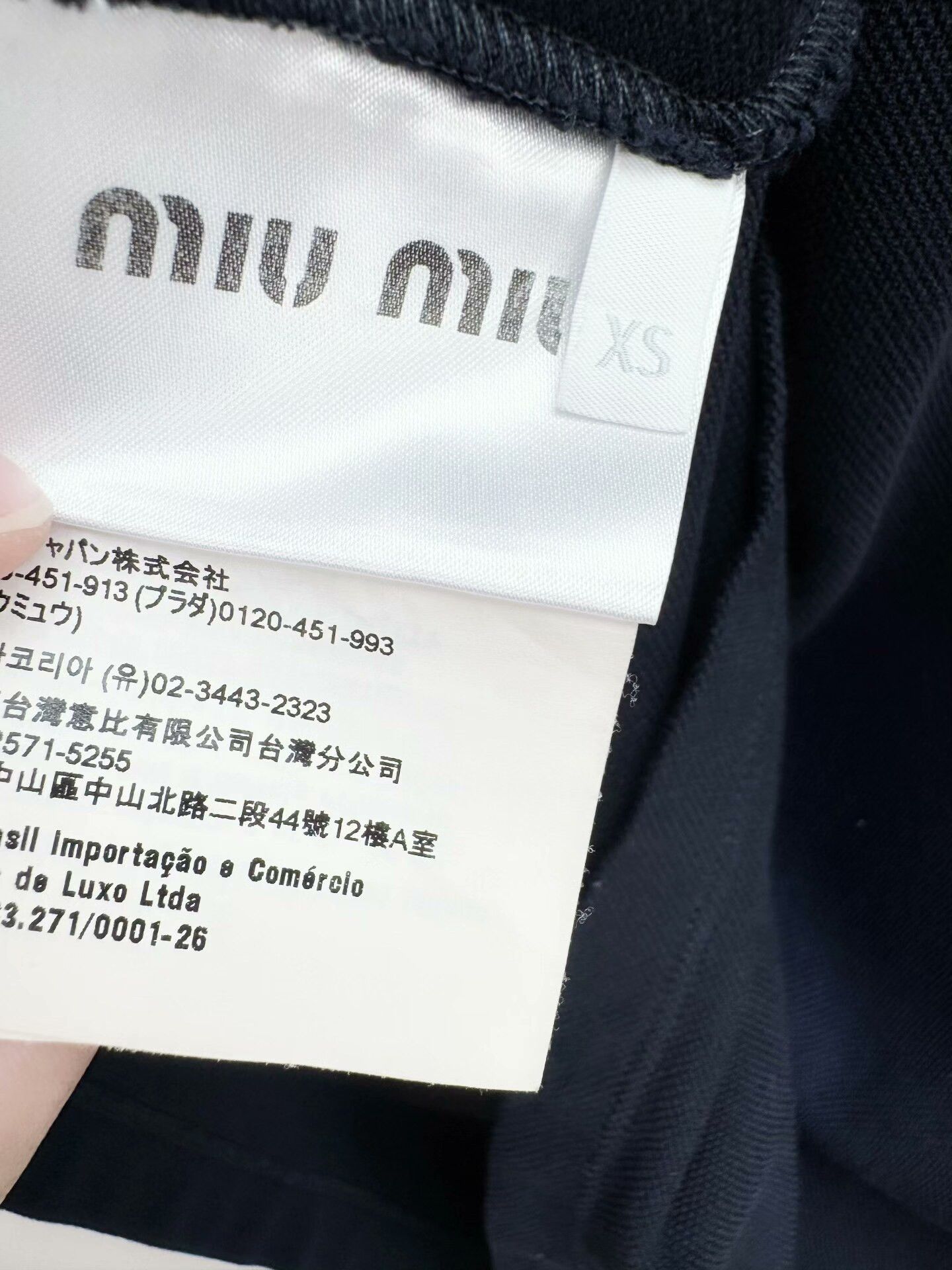 Miu Miu miumiu navy polo shirt in excellent condition Size US XS / EU 42 / 0 - 5 Thumbnail
