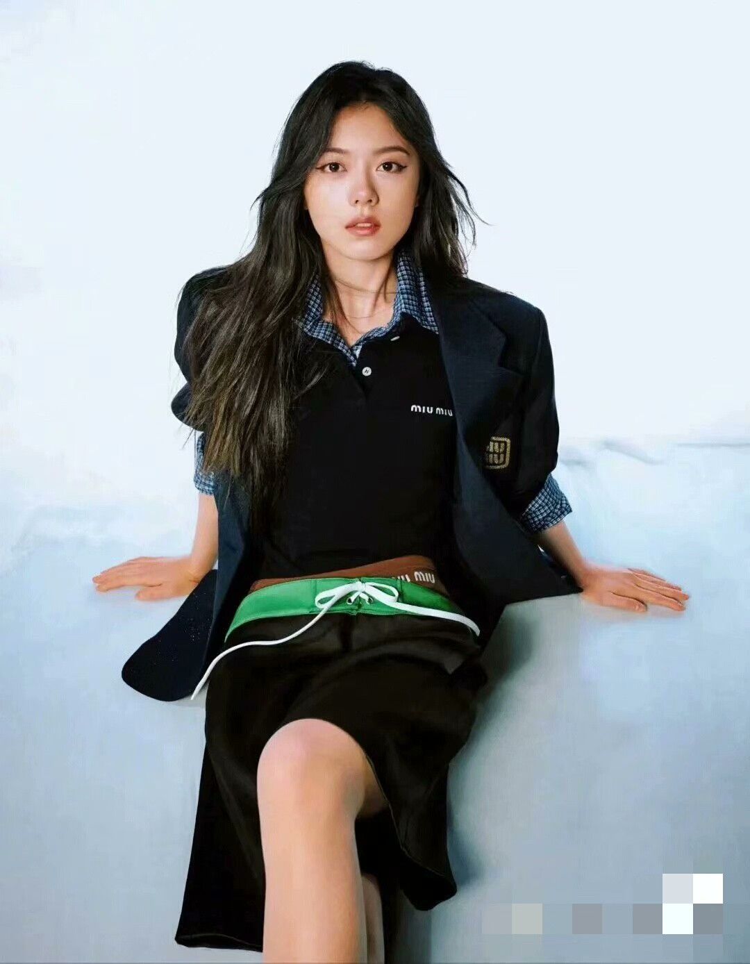 Miu Miu miumiu navy polo shirt in excellent condition Size US XS / EU 42 / 0 - 9 Thumbnail