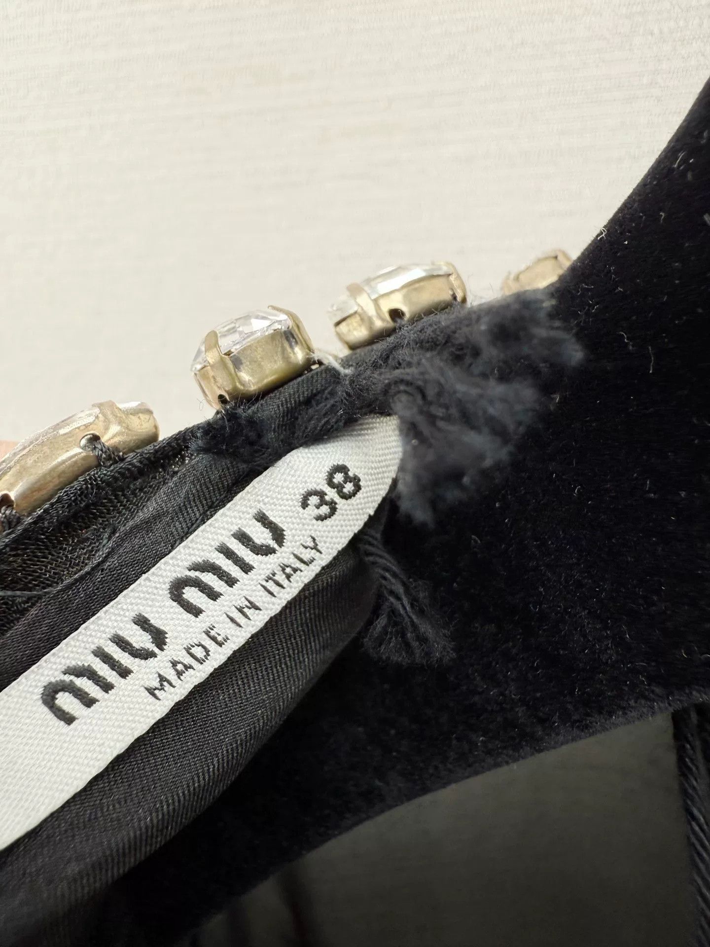 Miu Miu miumiu black silk rhinestone dress with tags Size US M / EU 48-50 / 2 - 3 Thumbnail
