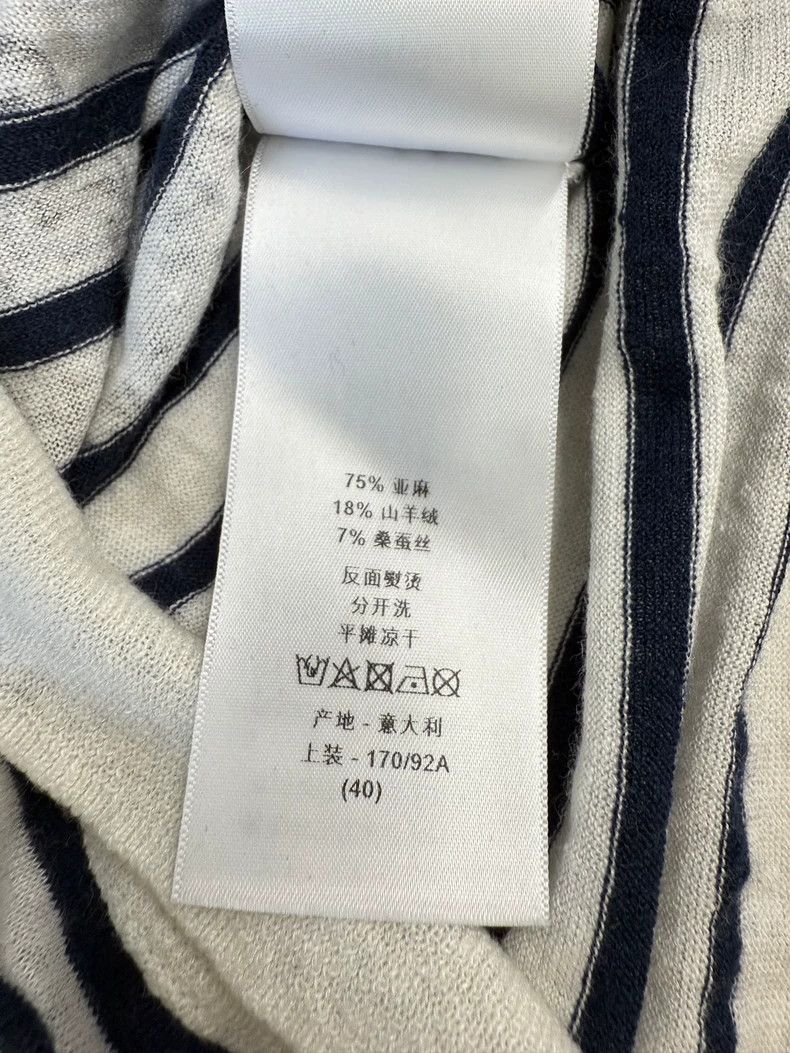 Dior Dior Striped Long Sleeve Linen T-shirt Size US M / EU 48-50 / 2 - 5 Thumbnail