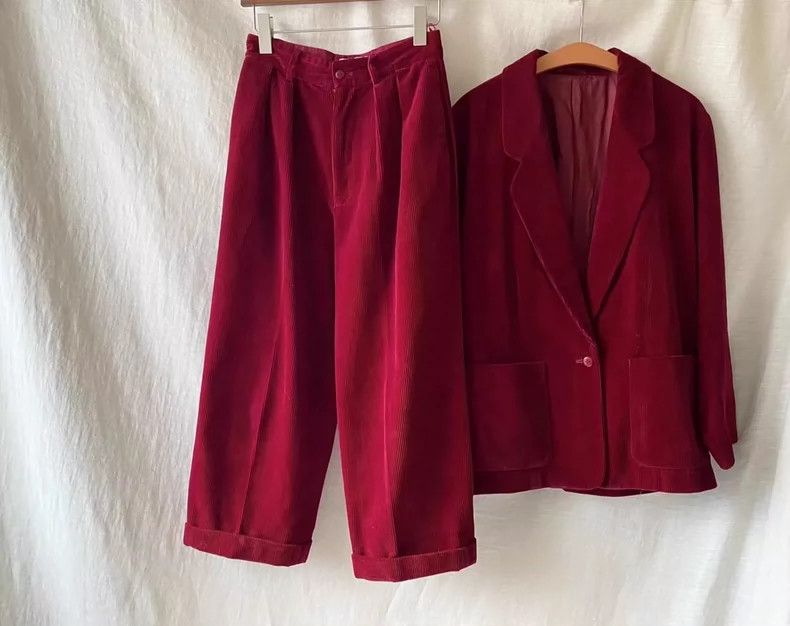 Kenzo Kenzo 1982 AW Corduroy Suit Set Size US 34 / EU 50 - 8 Thumbnail