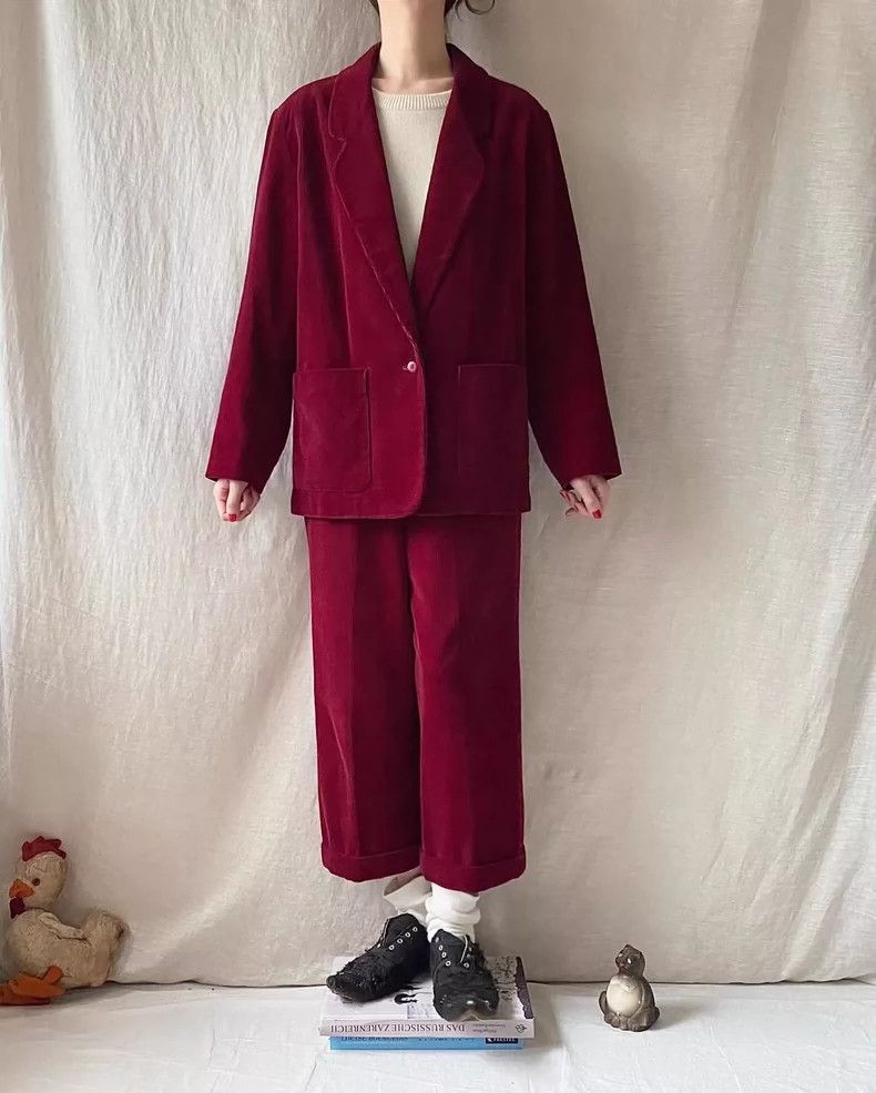 Kenzo Kenzo 1982 AW Corduroy Suit Set Size US 34 / EU 50 - 3 Thumbnail