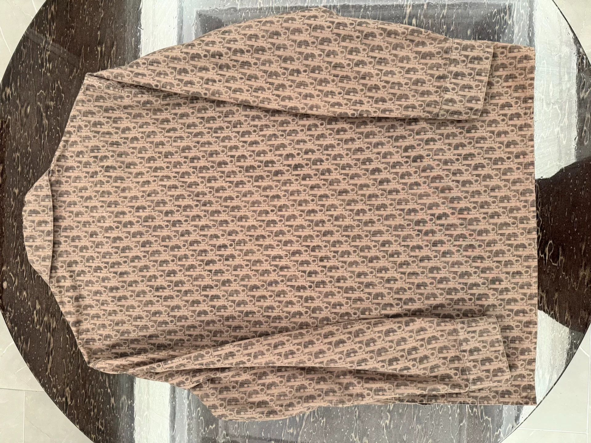 Dior Dior Brown Monogram Button-Up Shirt Size US L / EU 52-54 / 3 - 3 Thumbnail