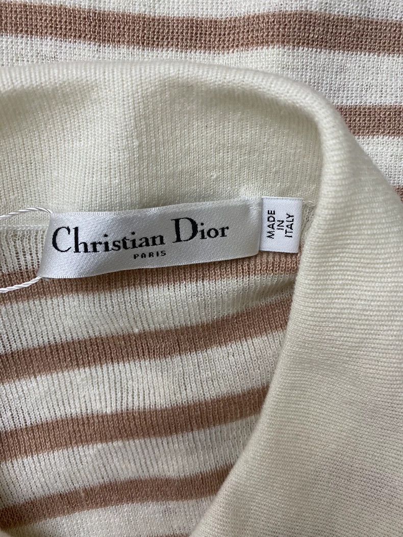 Dior Dior 2022 Striped Collar Knit Top Size US S / EU 44-46 / 1 - 4 Thumbnail