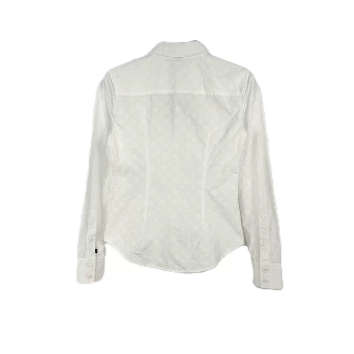 Louis Vuitton LV White Patterned Long Sleeve Shirt Size US XS / EU 42 / 0 - 2 Thumbnail