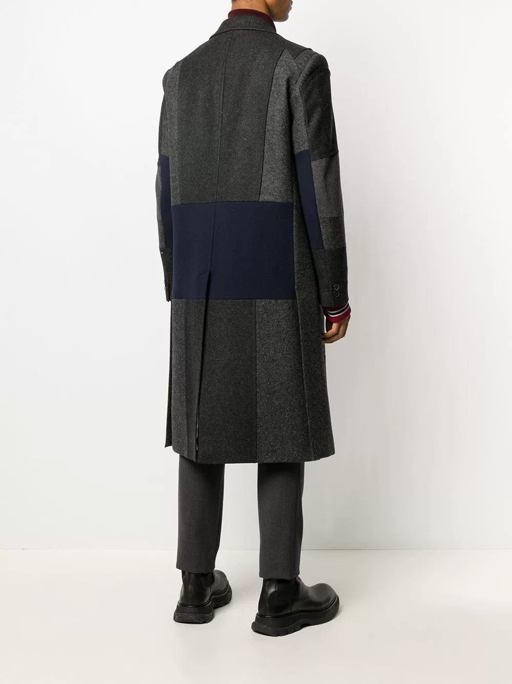 Valentino Valentino Single-Breasted Colorblock Coat Size US XL / EU 56 / 4 - 2 Thumbnail