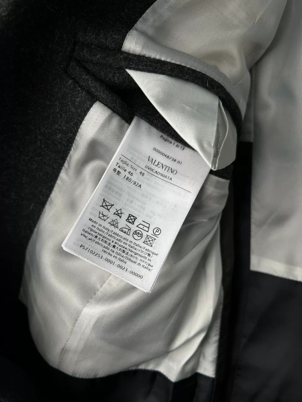 Valentino Valentino Single-Breasted Colorblock Coat Size US XL / EU 56 / 4 - 8 Thumbnail
