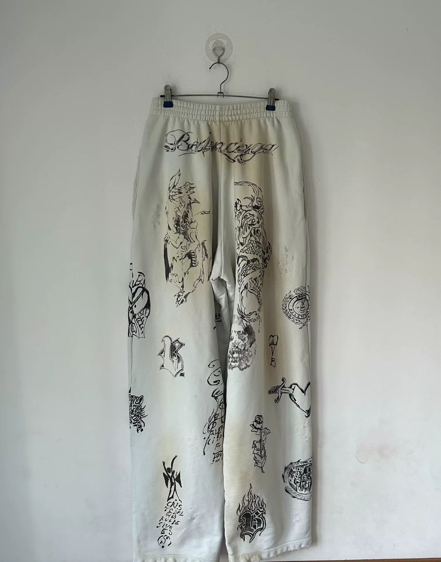 Balenciaga Balenciaga Tattoo Graffiti Pants SS24 Size US 26 / EU 42 - 2 Thumbnail