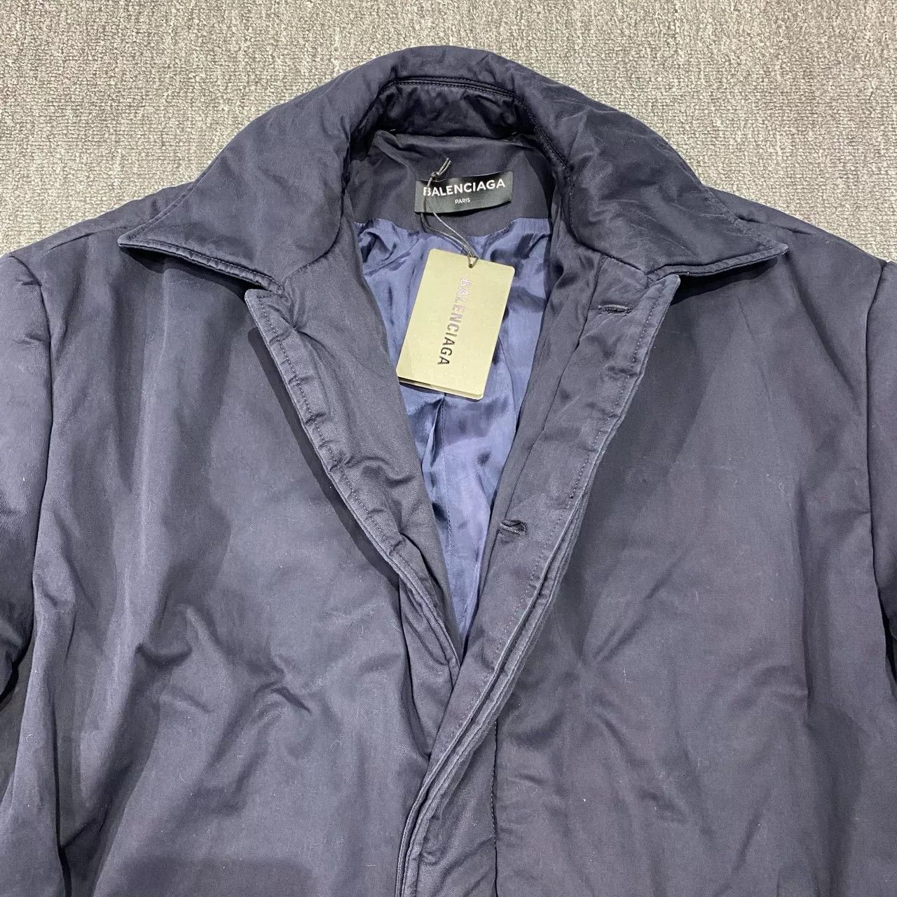 Balenciaga Balenciaga Blue Cotton Coat Outerwear Size US M / EU 48-50 / 2 - 7 Thumbnail