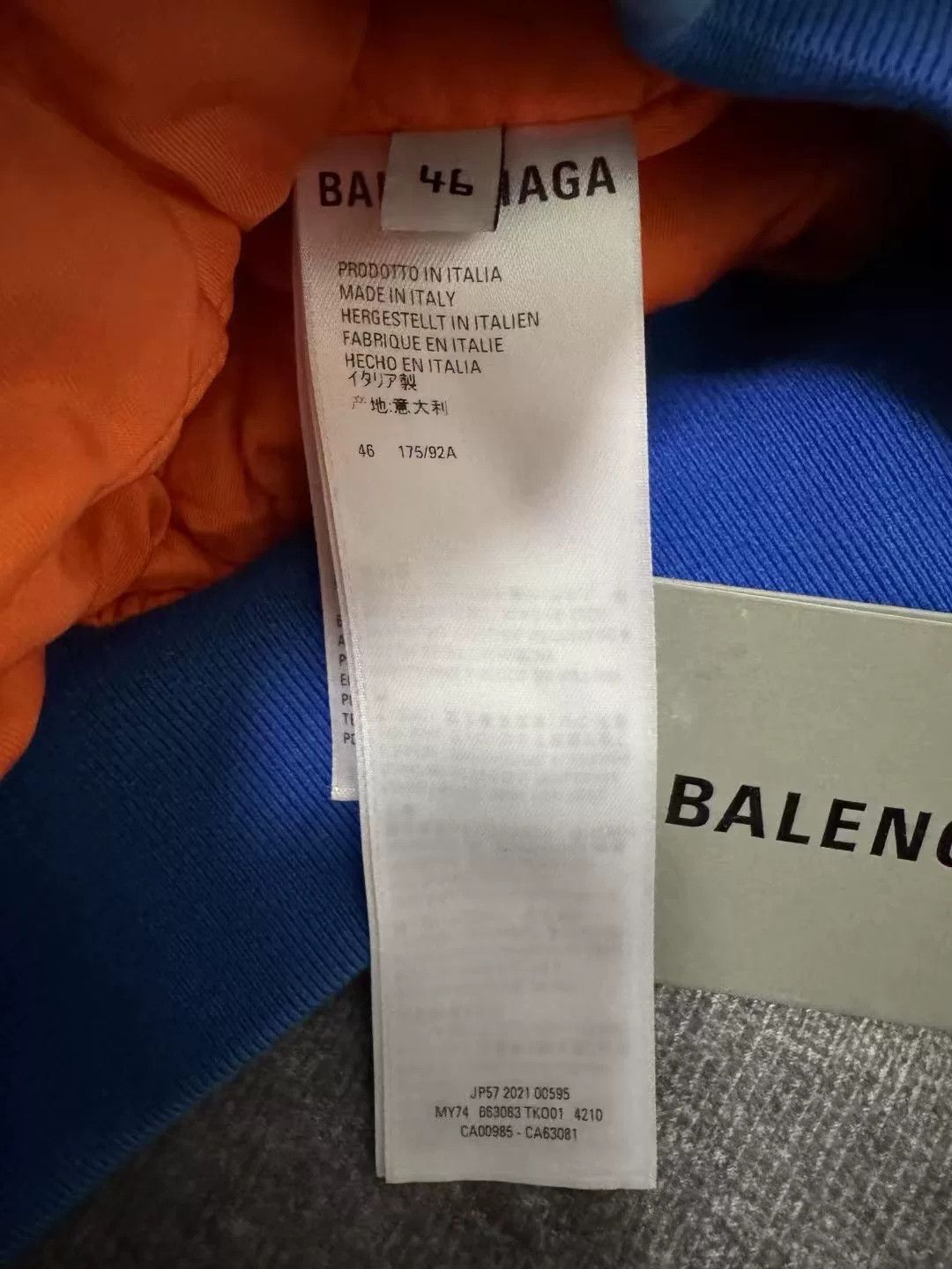 Balenciaga Balenciaga NASA collaboration blue flight jacket Size US M / EU 48-50 / 2 - 5 Thumbnail