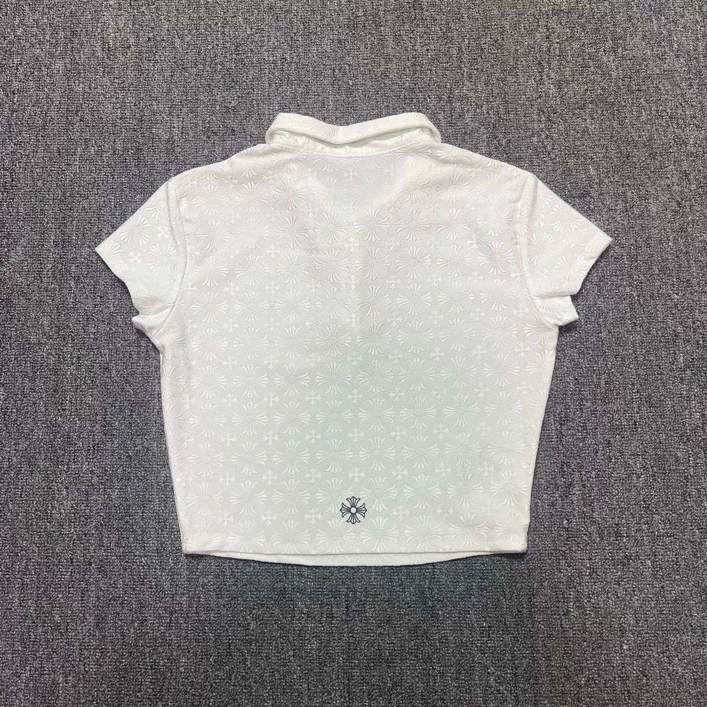 Chrome Hearts chrome hearts white printed short sleeve polo Size US S / EU 44-46 / 1 - 2 Thumbnail
