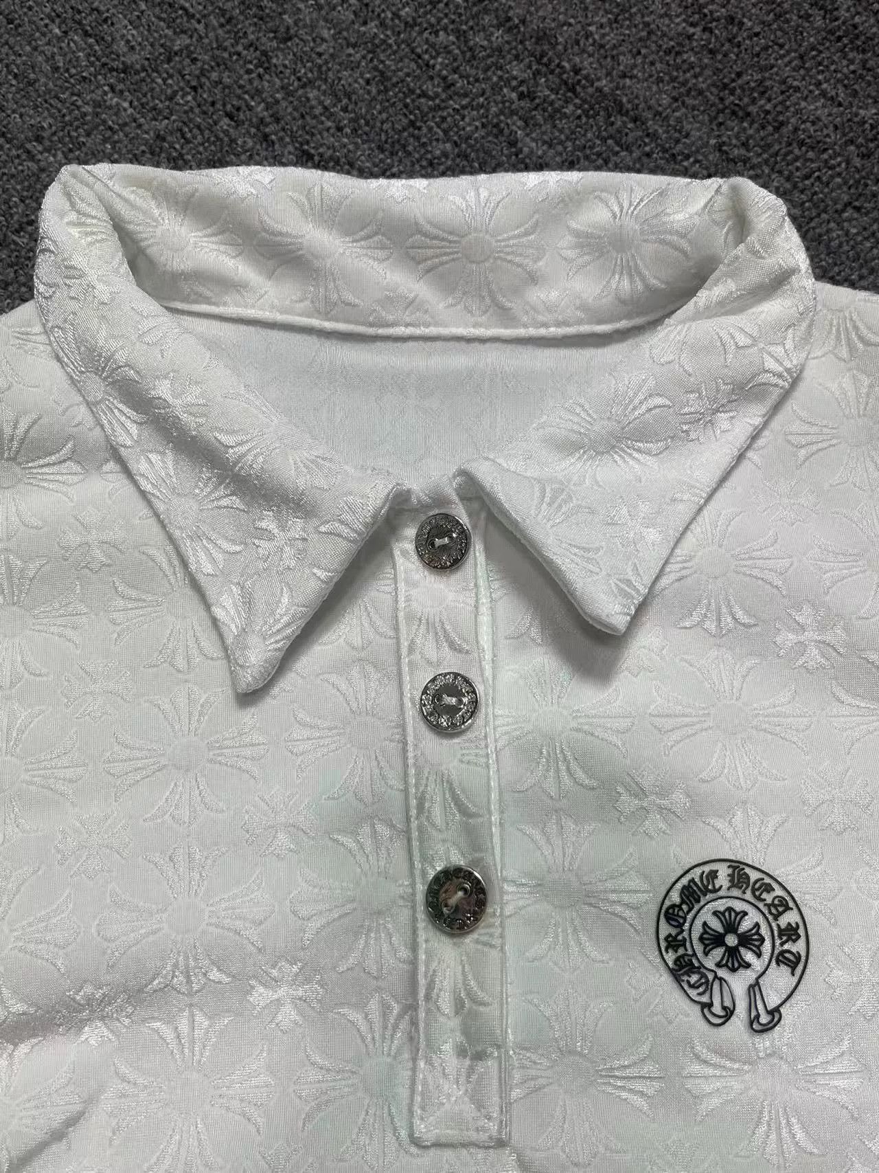 Chrome Hearts chrome hearts white printed short sleeve polo Size US S / EU 44-46 / 1 - 7 Thumbnail