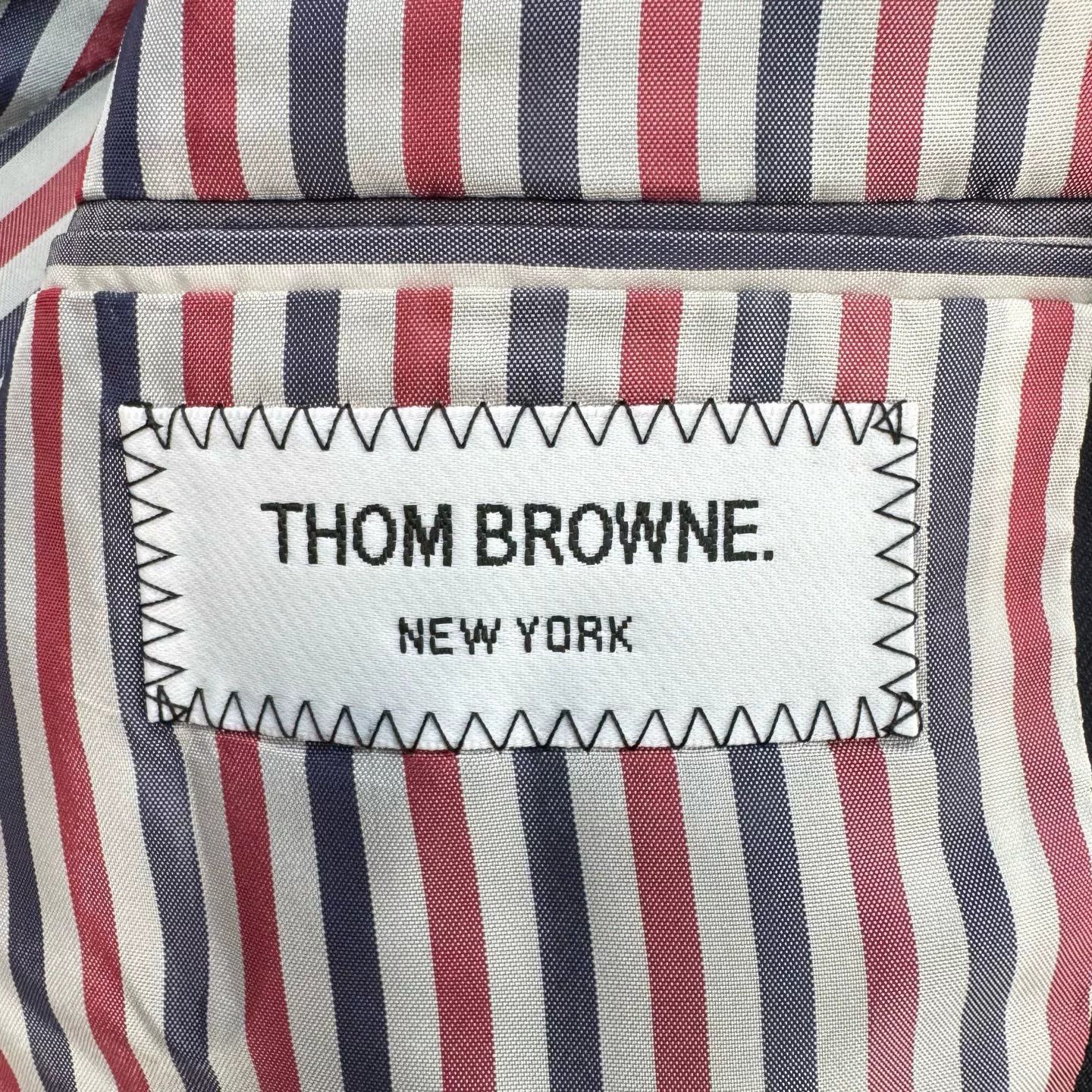 Thom Browne thom browne navy wool blazer with gold buttons Size US M / EU 48-50 / 2 - 7 Thumbnail