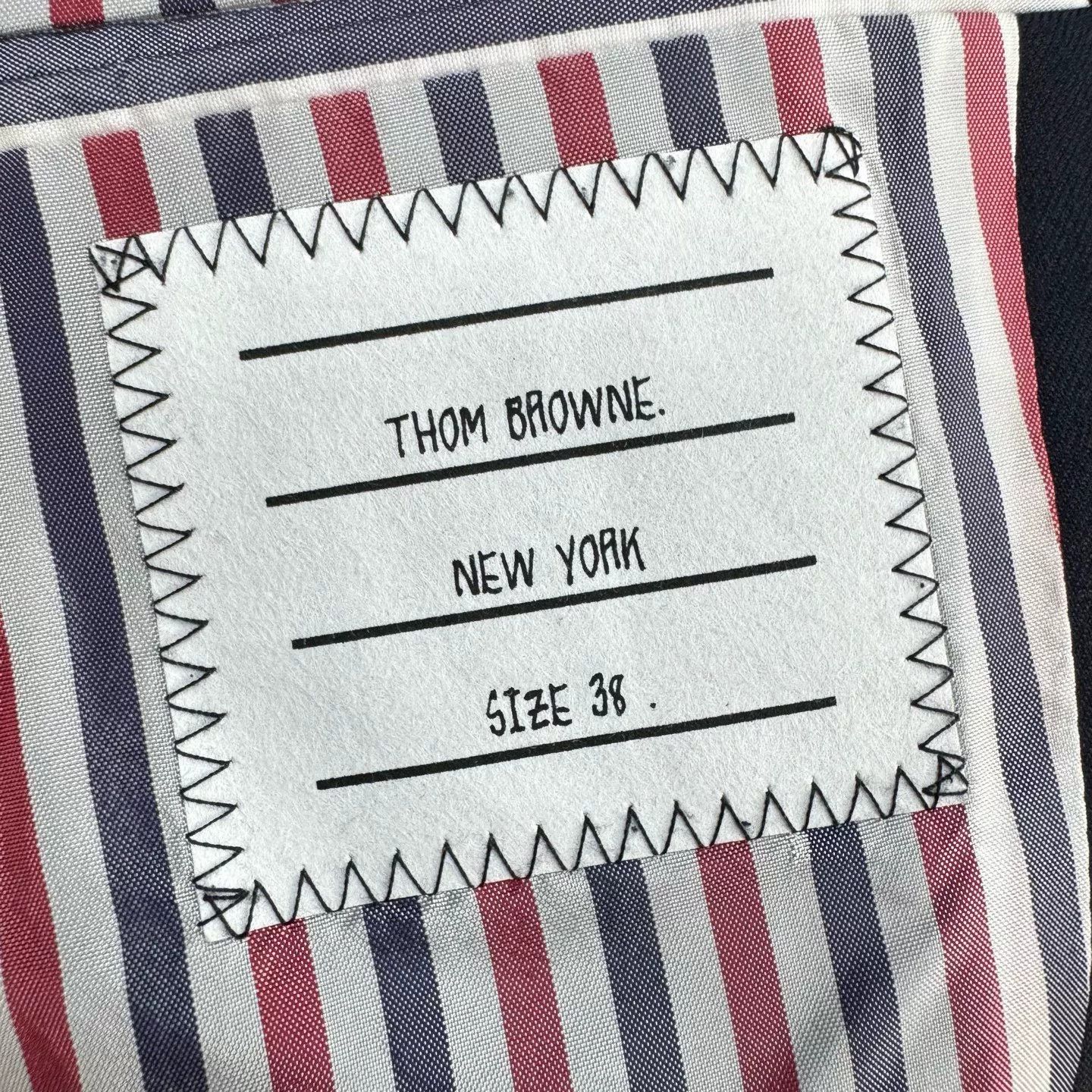 Thom Browne thom browne navy wool blazer with gold buttons Size US M / EU 48-50 / 2 - 6 Thumbnail