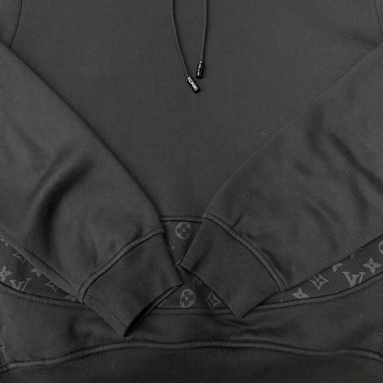 Louis Vuitton LV Black Logo Print Hoodie Size US L / EU 52-54 / 3 - 2 Thumbnail