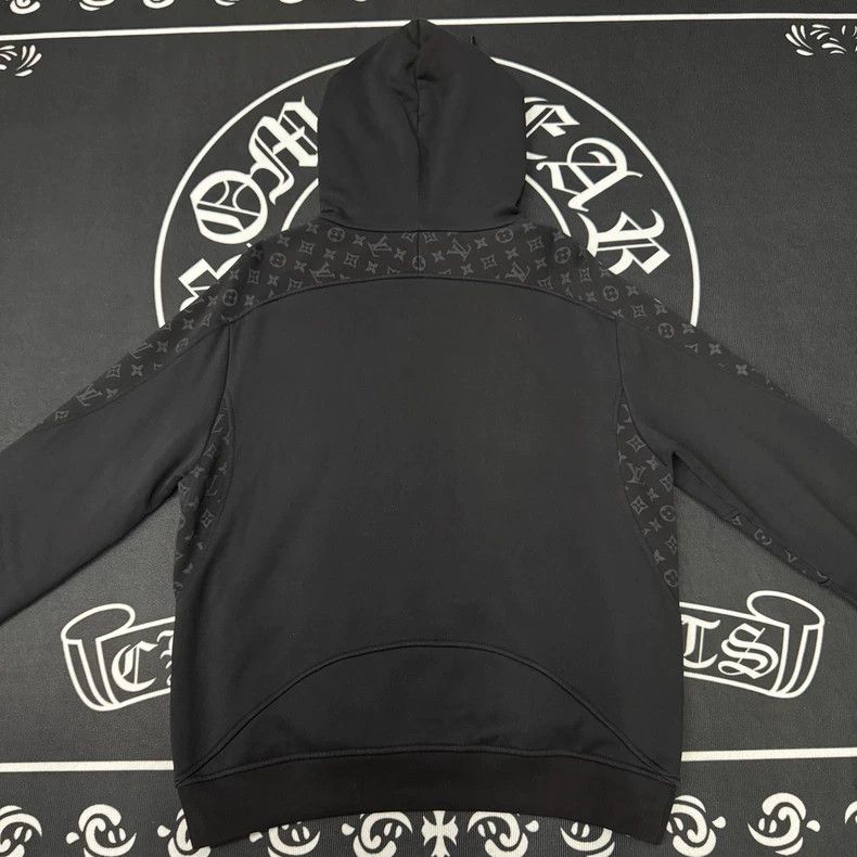 Louis Vuitton LV Black Logo Print Hoodie Size US L / EU 52-54 / 3 - 3 Thumbnail