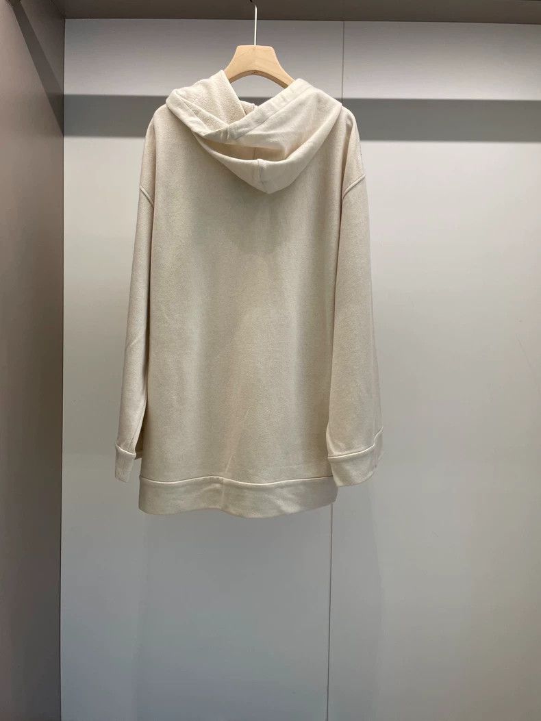 Brunello Cucinelli Brunello Cucinelli Beige Cashmere Hoodie M Size US M / EU 48-50 / 2 - 2 Thumbnail