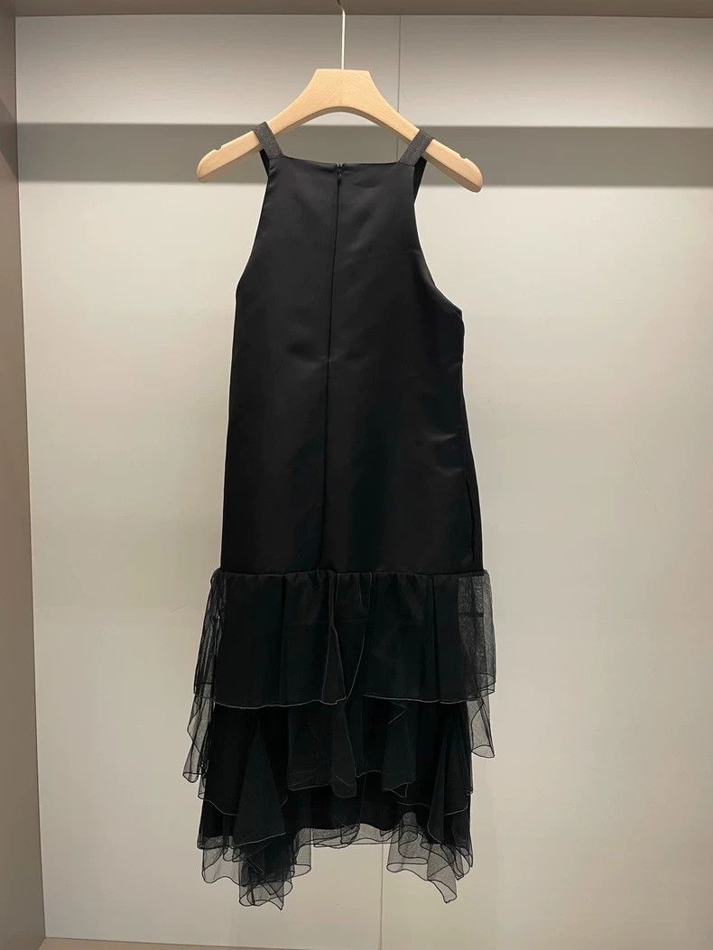 Brunello Cucinelli Brunello Cucinelli Black Beaded Dress Size US M / EU 48-50 / 2 - 2 Thumbnail