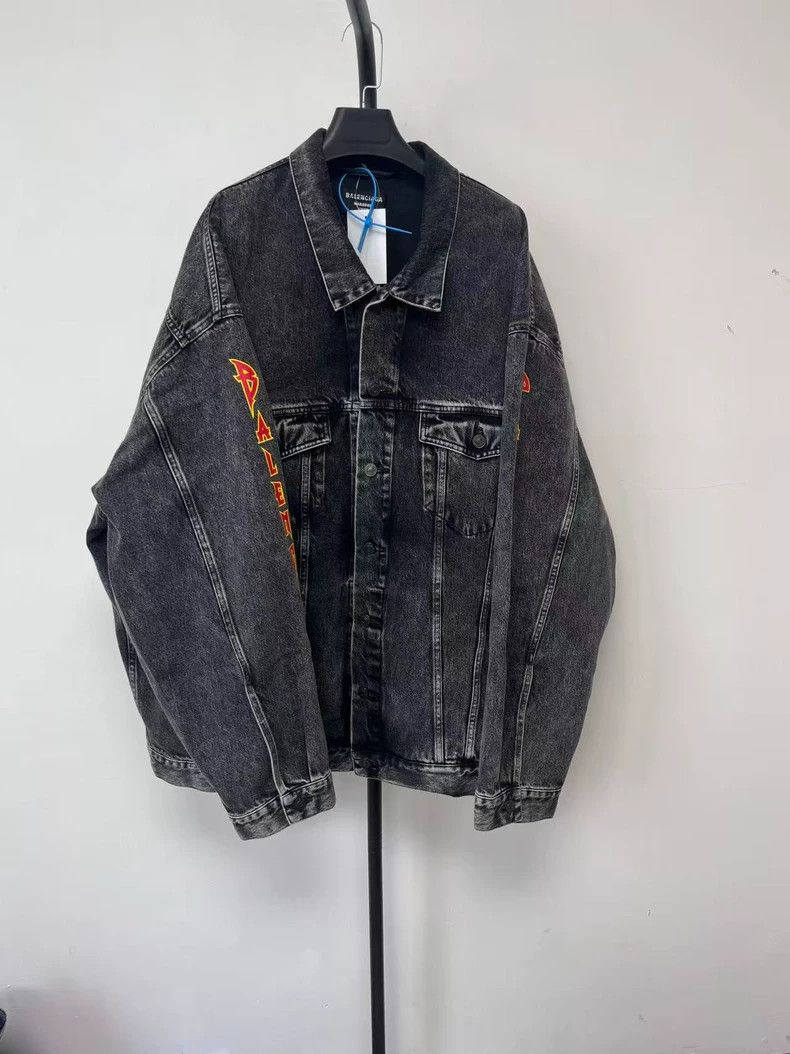 Balenciaga Balenciaga Heavy Metal SS22 Denim Jacket Size US S / EU 44-46 / 1 - 2 Thumbnail