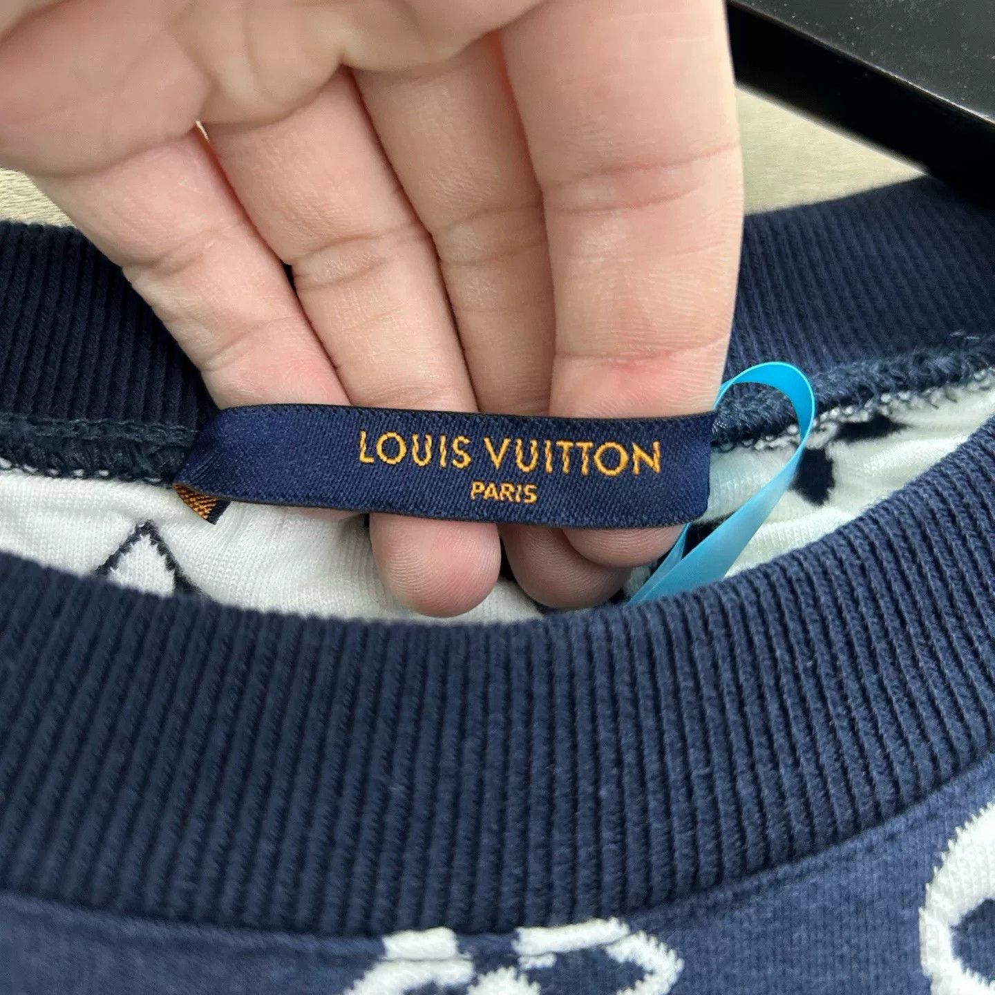 Louis Vuitton Louis Vuitton Blue Logo Print Sweatshirt Size US XS / EU 42 / 0 - 3 Thumbnail