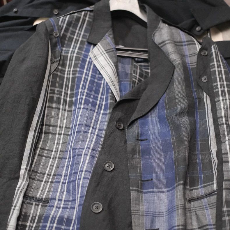 Yohji Yamamoto Yohji Yamamoto 21SS Linen Plaid Blazer Size US M / EU 48-50 / 2 - 6 Thumbnail