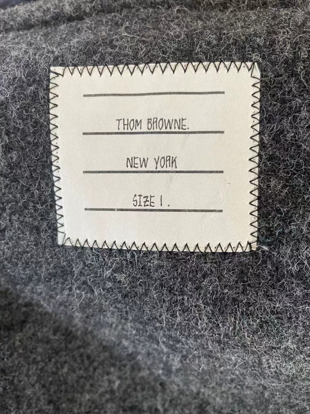 Thom Browne thom browne wool coat with unique design Size US XS / EU 42 / 0 - 5 Thumbnail
