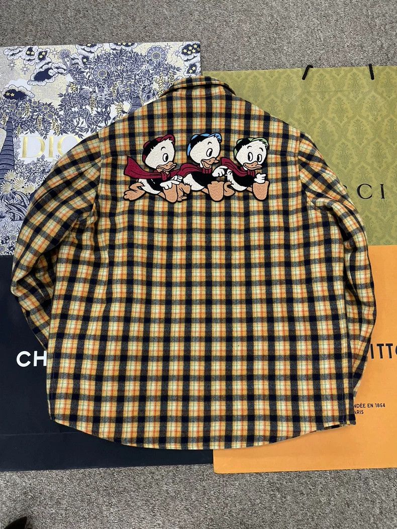 Gucci Gucci Donald Duck Plaid Wool Coat Size US L / EU 52-54 / 3 - 2 Thumbnail