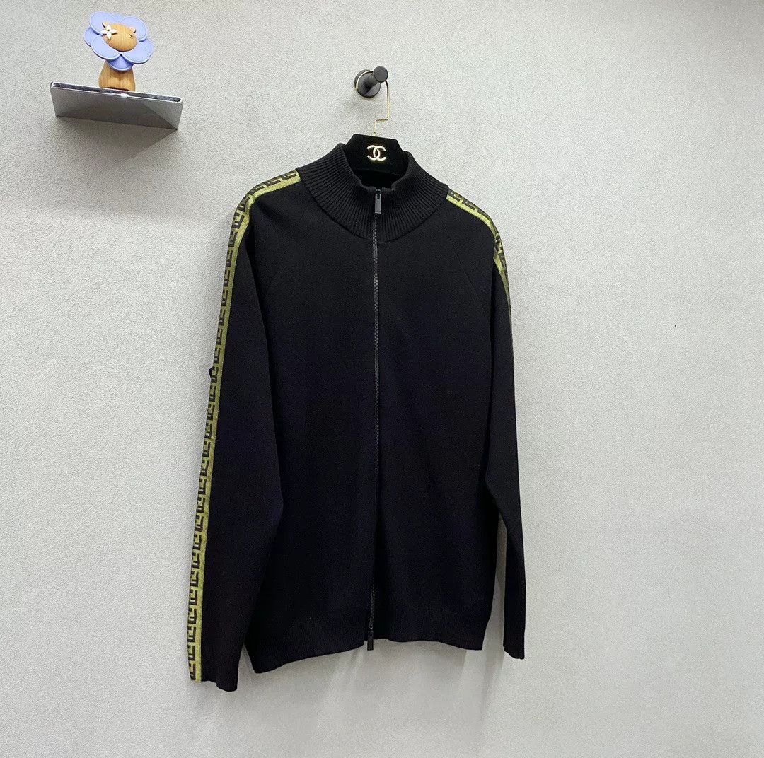 Fendi Fendi Wool Knit Zip-Up Jacket Size US L / EU 52-54 / 3 - 3 Thumbnail