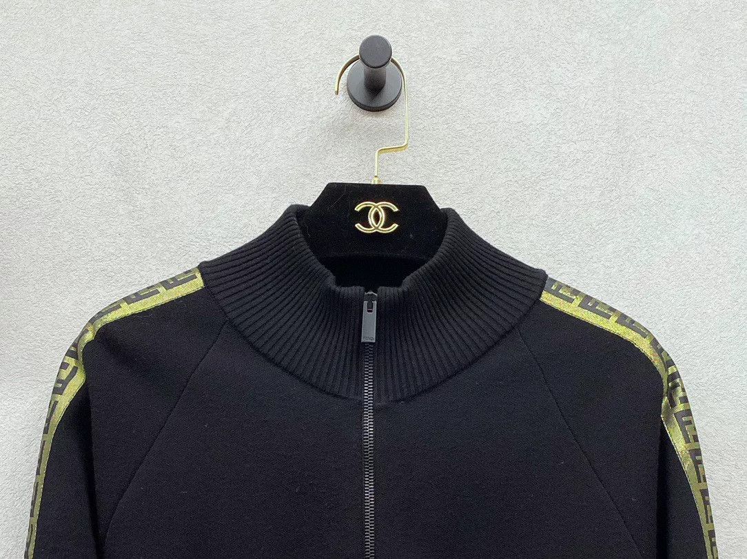 Fendi Fendi Wool Knit Zip-Up Jacket Size US L / EU 52-54 / 3 - 4 Thumbnail