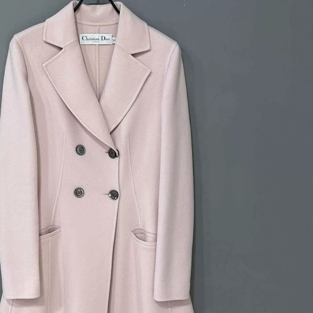 Dior Dior Pink Pure Cashmere Coat Size US S / EU 44-46 / 1 - 3 Thumbnail
