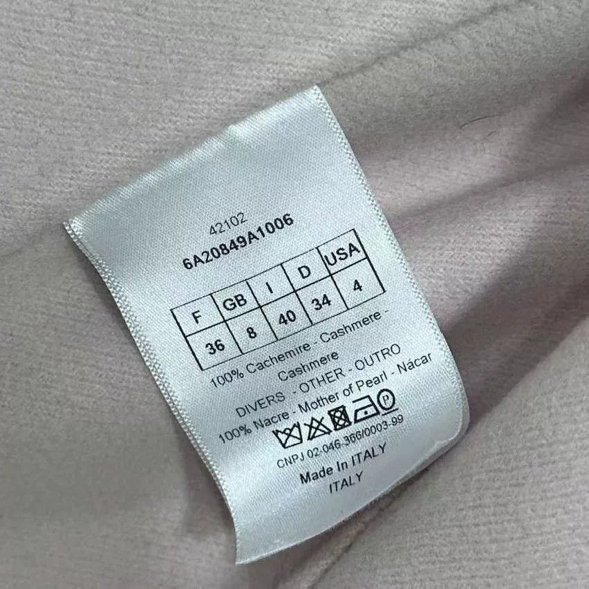 Dior Dior Pink Pure Cashmere Coat Size US S / EU 44-46 / 1 - 5 Thumbnail