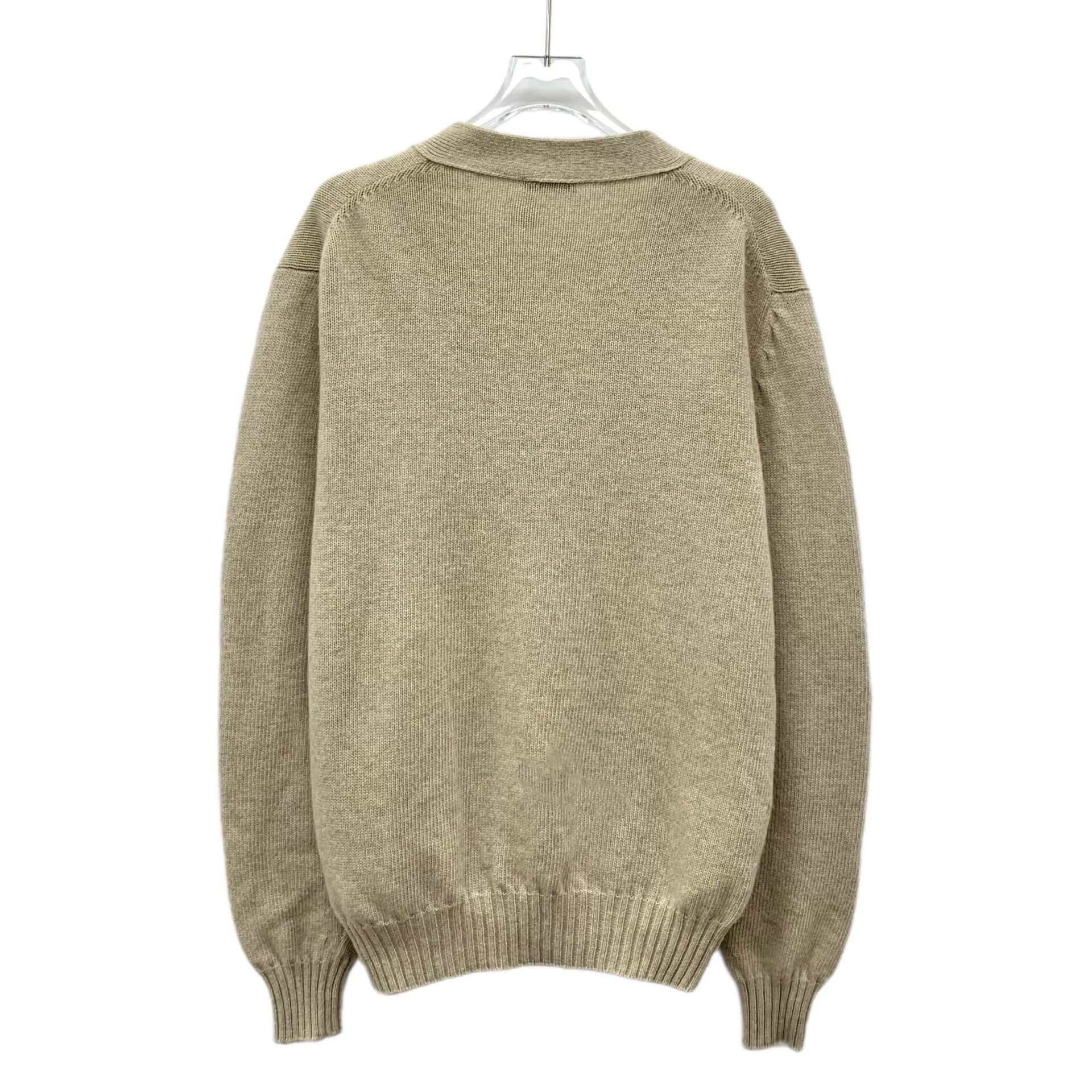 Dior Dior Oatmeal Logo Wool Knit Cardigan Size US M / EU 48-50 / 2 - 2 Thumbnail