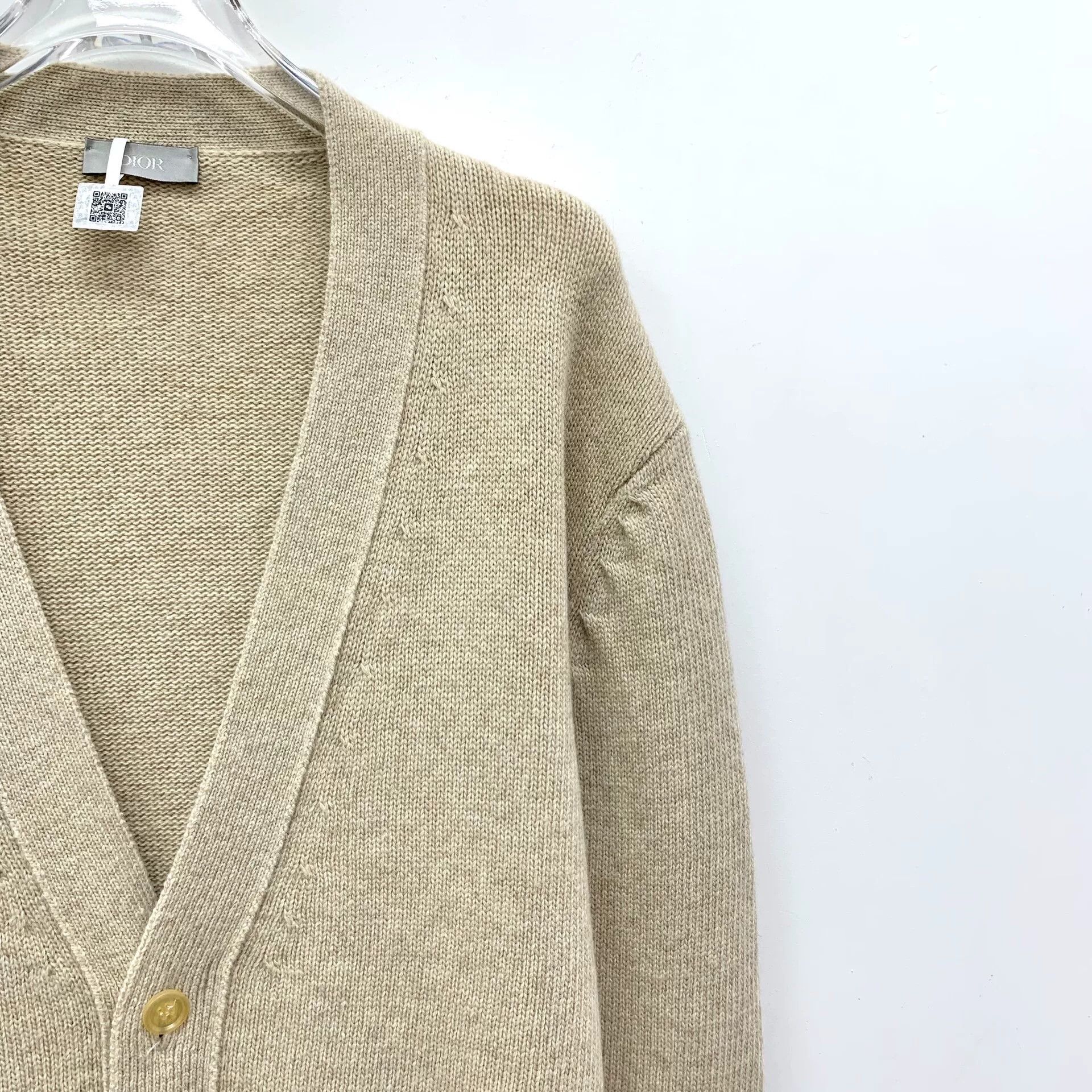 Dior Dior Oatmeal Logo Wool Knit Cardigan Size US M / EU 48-50 / 2 - 3 Thumbnail