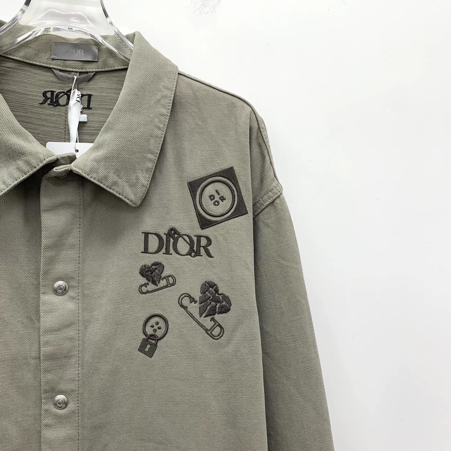 Dior Dior Logo Embroidered Denim Shirt Jacket Size US XL / EU 56 / 4 - 3 Thumbnail