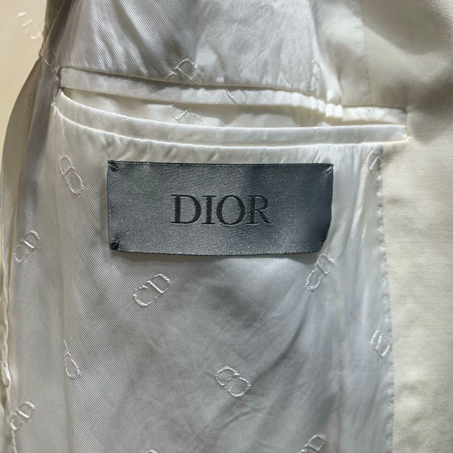 Dior Dior Beige Bee Blazer Jacket Size US L / EU 52-54 / 3 - 2 Thumbnail