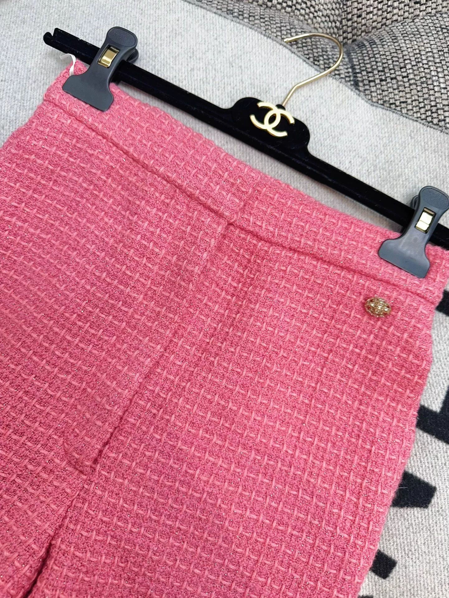 Chanel chanel pink woven long pants size 34 Size US 34 / EU 50 - 3 Thumbnail