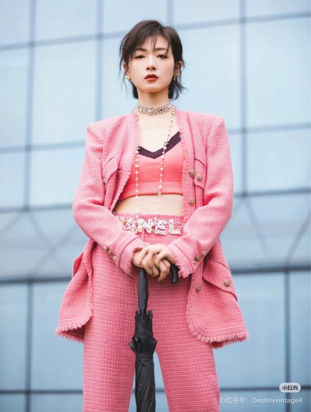 Chanel chanel pink woven long pants size 34 Size US 34 / EU 50 - 9 Thumbnail