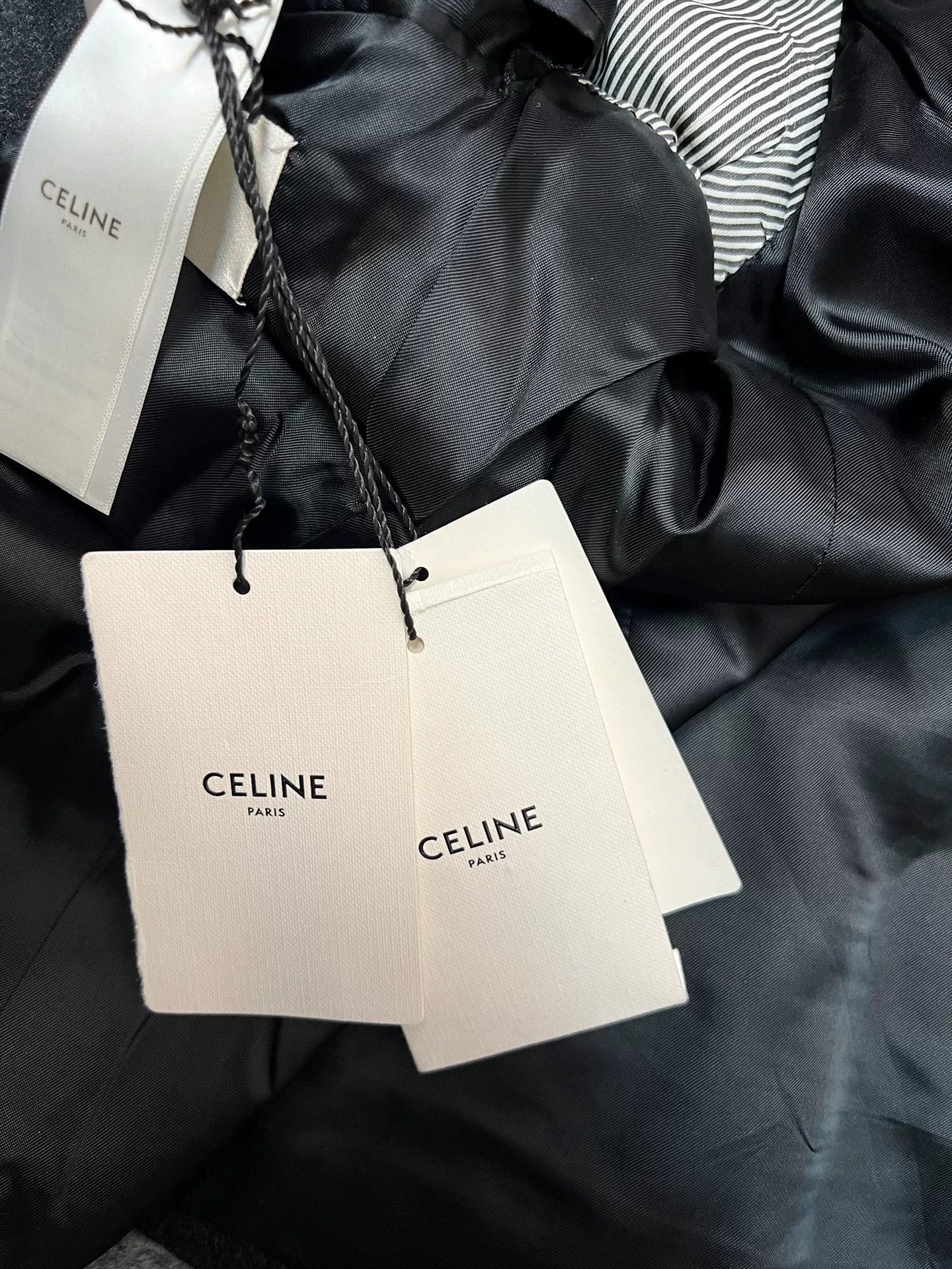 Celine celine double-breasted gray jacket with gold buttons Size US M / EU 48-50 / 2 - 6 Thumbnail