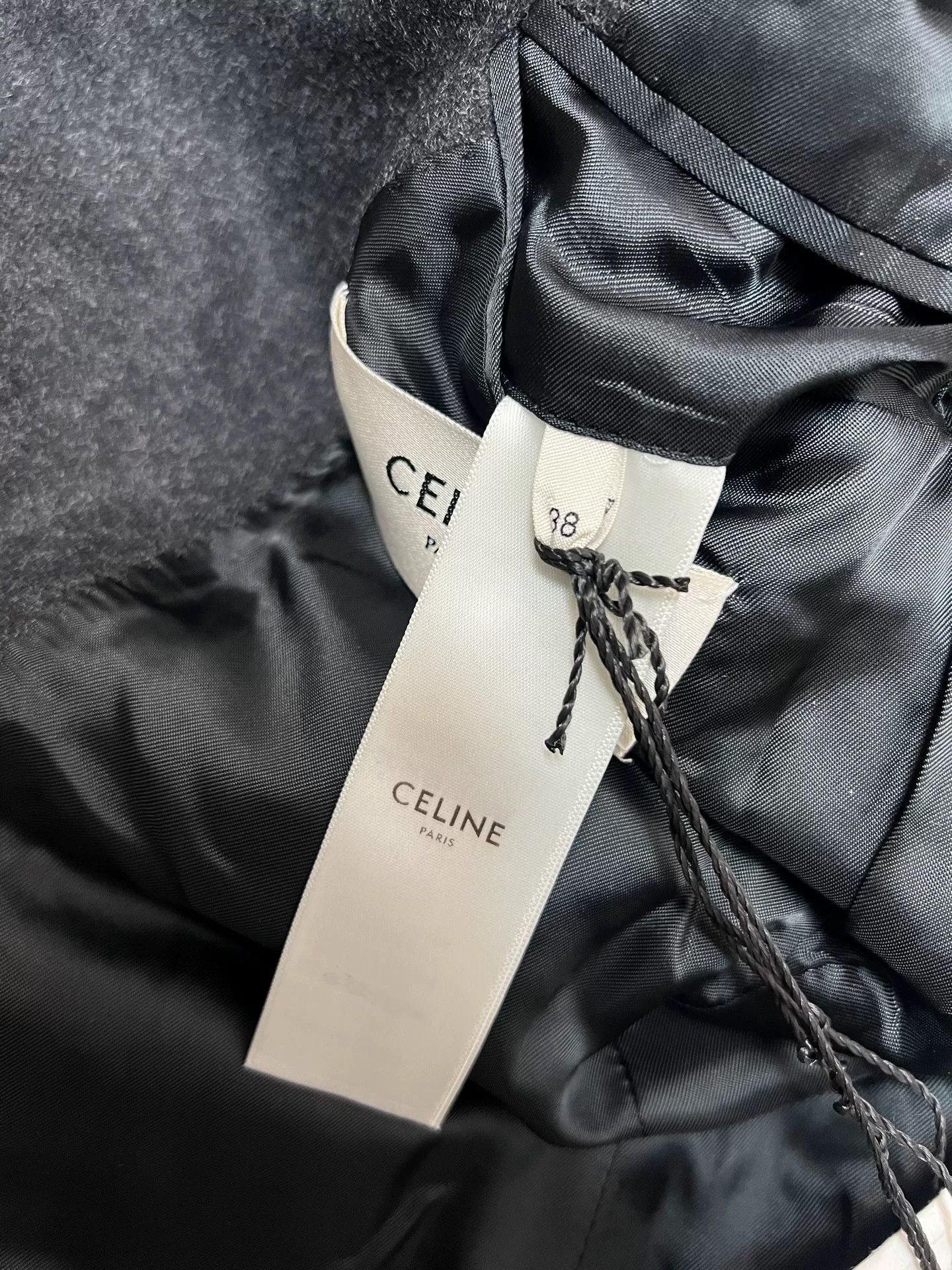 Celine celine double-breasted gray jacket with gold buttons Size US M / EU 48-50 / 2 - 5 Thumbnail