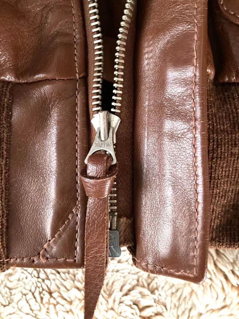 The Real McCoy's brown leather A2 jacket by The Real McCoy's Size US M / EU 48-50 / 2 - 9 Thumbnail