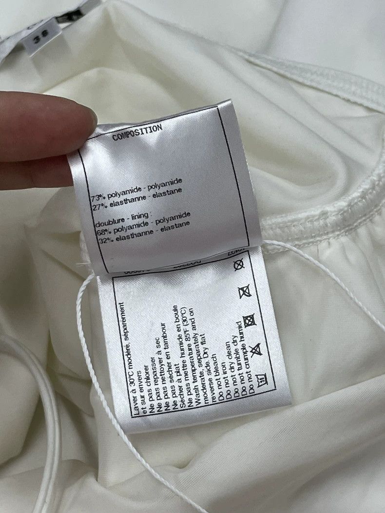 Chanel Chanel White Bow One-Piece Swimsuit Size US 38 / EU 54 - 6 Thumbnail